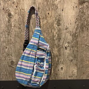 Kavu Striped Rope Sling Bag